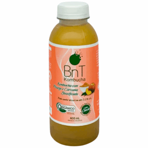 Kombucha Pêssego com Cúrcuma