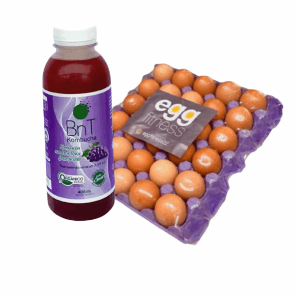 Kit Básico de 30 Ovos + Kit 1 Kombucha