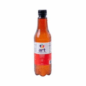 Kombucha Morango e Hibisco – 500 ml